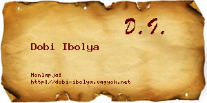 Dobi Ibolya névjegykártya